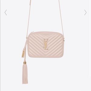 Saint Laurent Lou Camera Bag (Light Washed Pink)